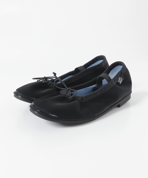 URBAN RESEARCH DOORS(アーバンリサーチドアーズ)の「Rockfish Weatherwear WISLEY SCRUNCH FLAT(バレエシューズ・レディース・BLACK/BEIGE・23.5/24/24.5)」の8枚目の写真