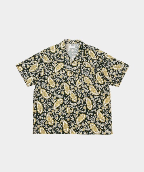 Saturdays NYC(サタデーズ ニューヨークシティ )の「Canty Open Collar Paisley Printed SS Shirt(シャツ/ブラウス・レディース・グリーン/レッド・L/M/S/XL/XS)」の9枚目の写真