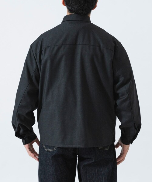 URBAN RESEARCH（アーバンリサーチ）の「WOOL BLEND SPORTS JACKET（ブルゾン・メンズ・CHARCOAL/BLACK/NVY STRIPE・M/L）」の8枚目の写真