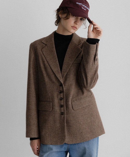 URBAN RESEARCH Sonny Label（アーバンリサーチサニーレーベル）の「ツイードテーラードジャケット（テーラードジャケット・レディース・ブラウン/ダークブラウン・Free）」の2枚目の写真