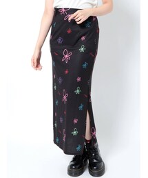 jouetie | アートフラワースリットナロースカート(スカート)