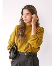 Ungrid | ラムウールクルーネックニット(ニット/セーター)