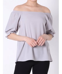 EMODA | ギャザーオフショルダートップ(シャツ/ブラウス)