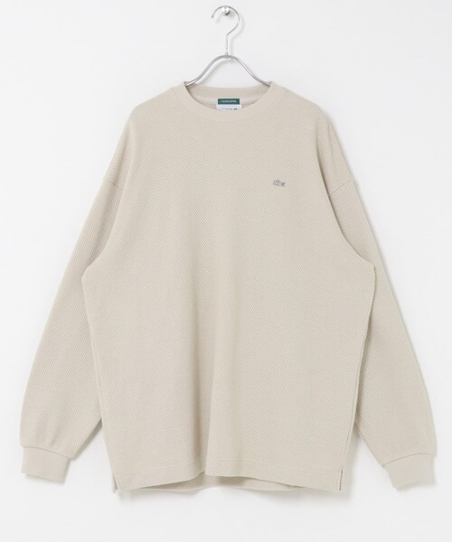 URBAN RESEARCH DOORS（アーバンリサーチドアーズ）の「『別注』LACOSTE×DOORS　HEAVY PIQUE LONG-SLEEVE（Tシャツ/カットソー・メンズ・HAMMAM/GRAPHITE/PORTO・3/4/5）」の12枚目の写真