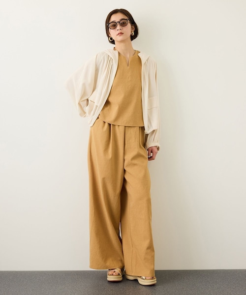 ROPE'（ロペ）の「【DEWEIGHT'(デューエイト)】シアーマウンテンパーカー/イージーケア（マウンテンパーカー・レディース・オフホワイト/ダークブラウン・F）」の20枚目の写真