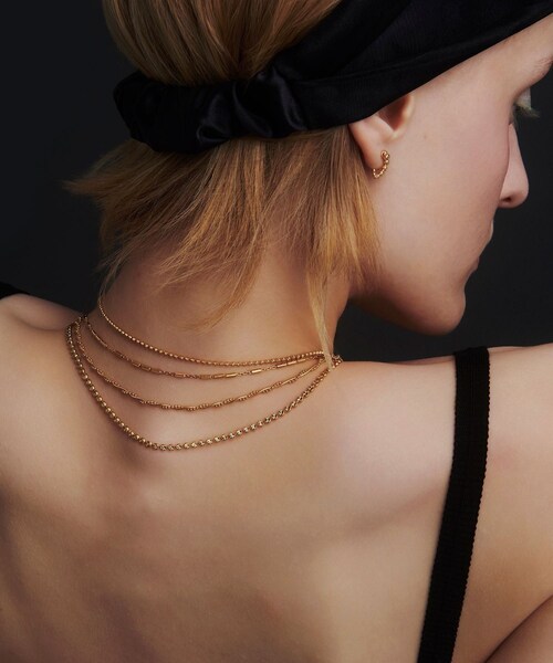 ROPE'(ロペ)の「【WEB限定】【les bonbon (ル ボンボン)】botanica seme necklace YG(ネックレス・レディース・ゴールド・F)」の2枚目の写真