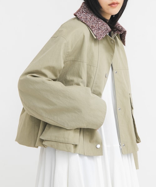 KBF（ケイビーエフ）の「2WAYカラーバルーンブルゾン（ブルゾン・レディース・SMOKYBEIGE/KHAKI/BROWN・One）」の2枚目の写真