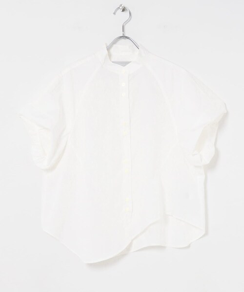 URBAN RESEARCH（アーバンリサーチ）の「綿ナイロンスタンドカラーブラウス（シャツ/ブラウス・レディース・BLU/OFF/NVY/BLK・FREE）」の11枚目の写真
