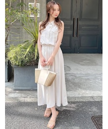 RESEXXY | ノースリーブシャツワンピース(シャツワンピース)