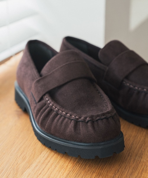 URBAN RESEARCH DOORS（アーバンリサーチドアーズ）の「ギャザーローファー（ローファー・レディース・BROWN/BEIGE・36/37/38）」の5枚目の写真