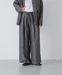 かぐれ | ウールリネンコードベルトパンツ(その他パンツ)