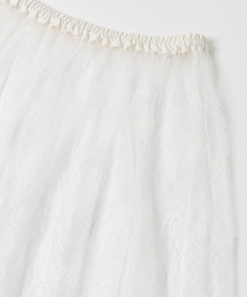 URBAN RESEARCH ROSSO（アーバンリサーチロッソ）の「F by ROSSO　チュールレースレイヤードスカート（スカート・レディース・WHITE/BLACK・FREE）」の11枚目の写真