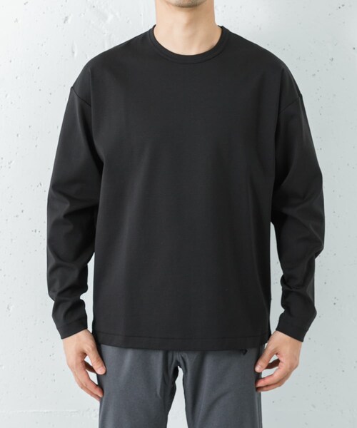 URBAN RESEARCH（アーバンリサーチ）の「コットンナイロンスムージーロングスリーブ（Tシャツ/カットソー・メンズ・WHITE/BEIGE/GRAY/BLACK・S/M/L）」の19枚目の写真