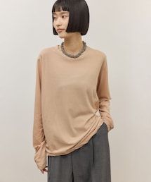 ADAM ET ROPE' | 【BATONER for ADAM ET ROPE'】別注CHIFFON LONG T-SHIRT(Tシャツ/カットソー)