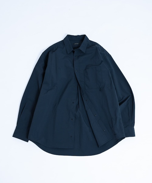 EKAL(エカル)の「『UR TECH』ナイロンタッサーロングスリーブシャツ(シャツ/ブラウス・メンズ・レイクサンリーフ/イエロー/ネイビー/グラファイト/レイクブルー・M/L/XL)」の4枚目の写真