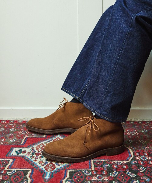 ADAM ET ROPE'(アダムエロペ)の「【CROCKETT&JONES for WILD LIFE TAILOR】Glencoe(ブーツ・メンズ・ベージュ・39.0/39.5/40.0/41.0/42.0/43.0/44.0/45.0)」の6枚目の写真
