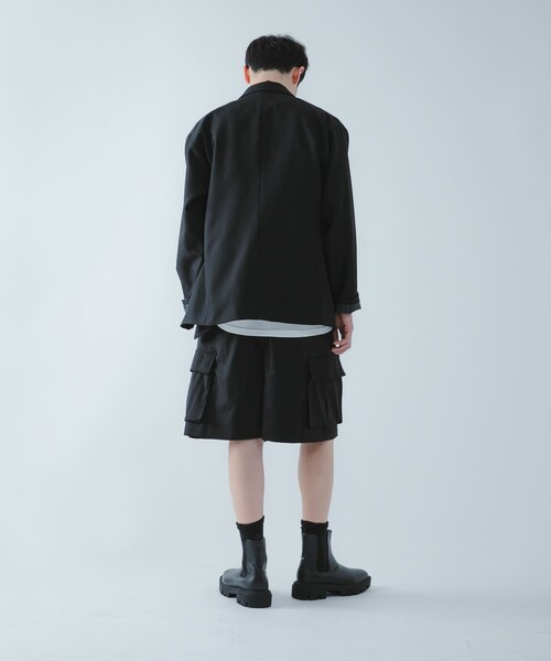 SENSE OF PLACE by URBAN RESEARCH（センスオブプレイスバイアーバンリサーチ）の「『撥水/防花粉』SKINProofダブルテーラードジャケット（テーラードジャケット・メンズ・BLACK/BROWN/BLUE GRAY・M/L）」の11枚目の写真