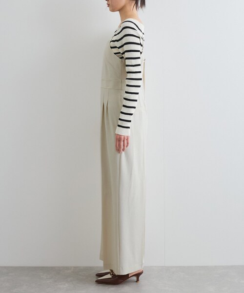 VIS（ビス）の「セットアップサロペット【洗える】（サロペット/オーバーオール・レディース・ブラック/キナリ・F）」の17枚目の写真