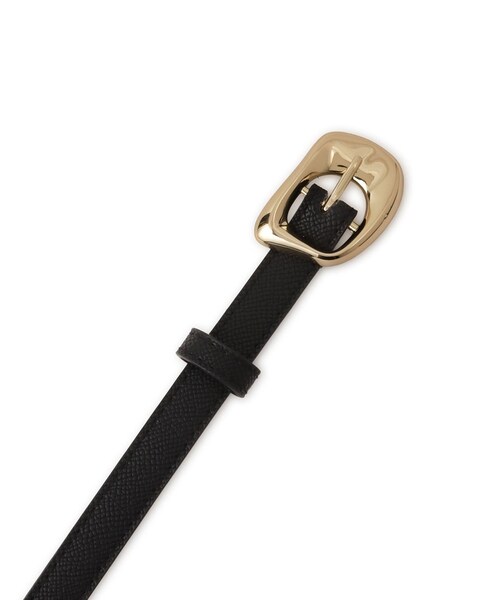 VIS（ビス）の「フラット18mm幅ニュアンス変形サークルバックルベルト/一部WEB限定カラー（ベルト・レディース・ブラック系/ダークブラウン・F）」の16枚目の写真