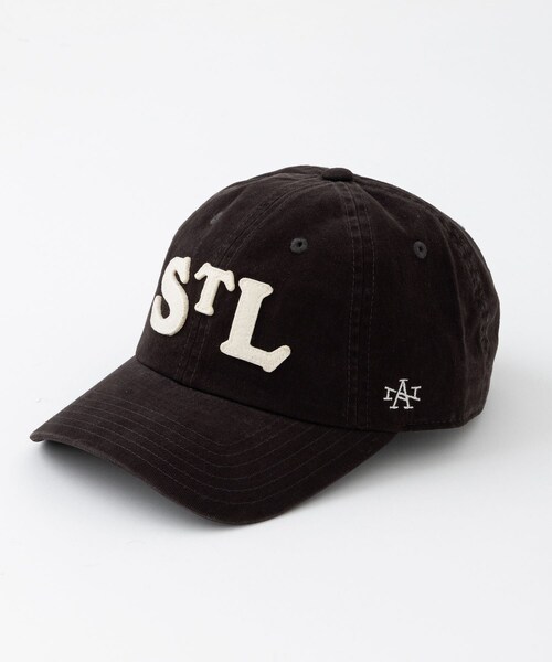 ADAM ET ROPE'(アダムエロペ)の「【AMERICAN NEEDLE】BASEBALL CAP(キャップ・レディース・ブラック/レッド・F)」の1枚目の写真