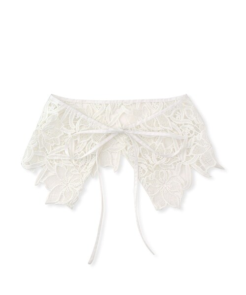 VIS(ビス)の「レース付け衿(バンダナ/スカーフ・レディース・オフホワイト・F)」の10枚目の写真