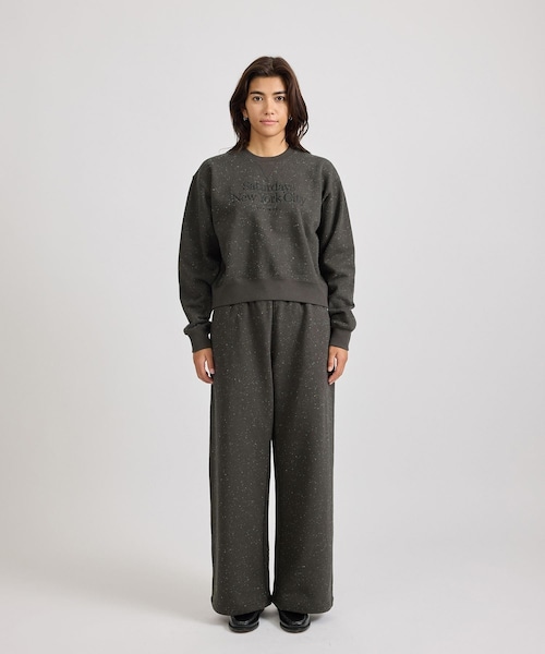 Saturdays NYC(サタデーズ ニューヨークシティ )の「Bowery Speckle Sweatshirt | WOMEN(スウェット・レディース・チャコール/グレー・L/M/S)」の18枚目の写真