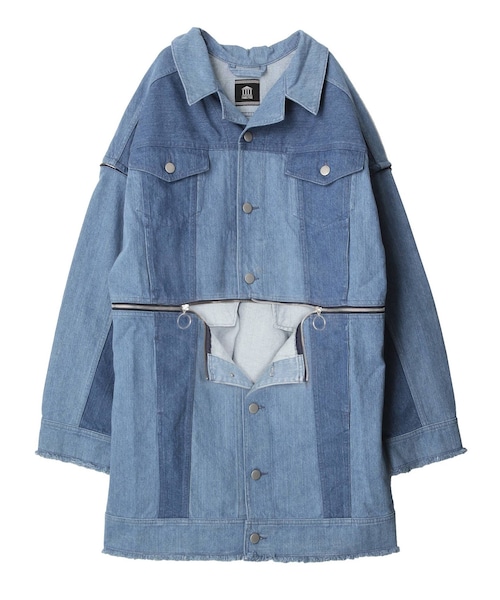 PAMEO POSE（パメオポーズ）の「3Way Denim Mix Coat（その他アウター・レディース・ブラック/レッド/インディゴ・F）」の5枚目の写真