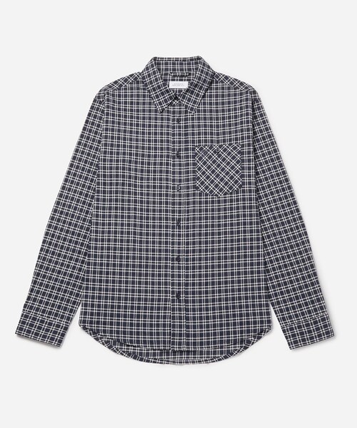 Saturdays NYC（サタデーズ ニューヨークシティ ）の「LUIS CHECK LS SHIRT（シャツ/ブラウス・レディース・ベージュ/ネイビー・L/M/S/XL）」の16枚目の写真