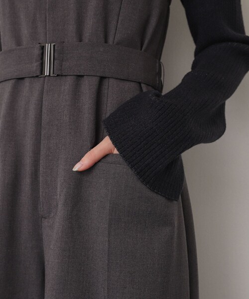 SENSE OF PLACE by URBAN RESEARCH（センスオブプレイスバイアーバンリサーチ）の「ベアオールインワン（サロペット/オーバーオール・レディース・BLACK/GRAY/BEIGE・S/M）」の22枚目の写真