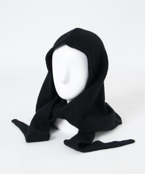 URBAN RESEARCH（アーバンリサーチ）の「GANNI　Soft Wool Balaclava（ニットキャップ/ビーニー・レディース・Black・-）」の4枚目の写真