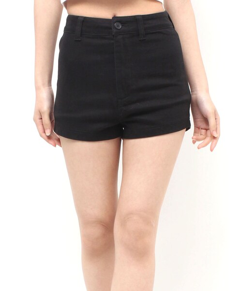 EVRIS（エヴリス）の「マイクロミニショートパンツ（その他パンツ・レディース・ブラック/ミックス・S/M）」の2枚目の写真