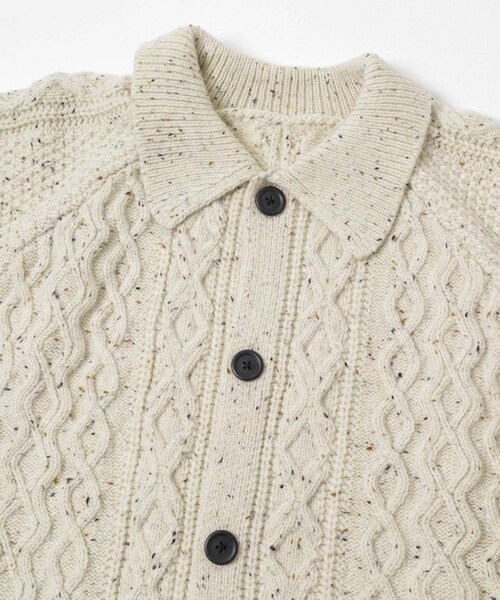 ITEMS URBANRESEARCH（アイテムズ アーバンリサーチ）の「ウール混 フィッシャーマンカーディガン（カーディガン/ボレロ・メンズ・WHT/NVY/BLK・M/L）」の13枚目の写真