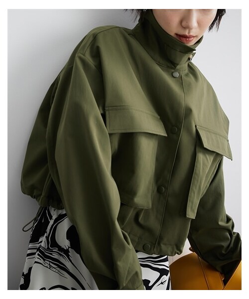 nissen（ニッセン）の「衿２ＷＡＹ立体ポケットショート丈ジャケット ［Soiunique］（ジャケット/アウター・レディース・アイボリー/カーキ/ブラック・M）」の3枚目の写真
