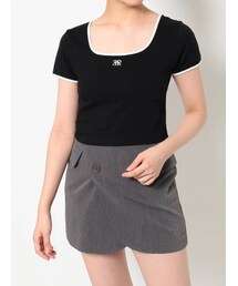 EVRIS | リンガーショートTシャツ(Tシャツ/カットソー)