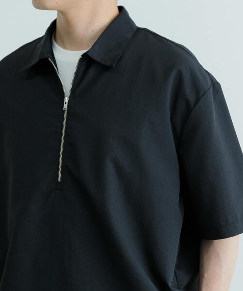 ITEMS URBANRESEARCH（アイテムズ アーバンリサーチ）の「『UVカット』クールタッチナイロン ハーフジップ プルオーバーシャツ（シャツ/ブラウス・メンズ・BLK/OFF/KHK・M/L）」の17枚目の写真