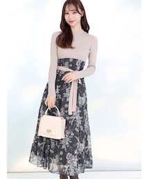 MERCURYDUO | ニットドッキングトワルトジュイワンピース(ワンピース)