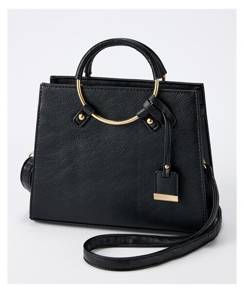 nissen（ニッセン）の「リングハンドル２WAYショルダーバッグ（ショルダーバッグ・メンズ・黒/グレージュ・Y）」の8枚目の写真