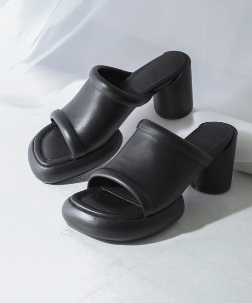 URBAN RESEARCH ROSSO（アーバンリサーチロッソ）の「ALM.　CIELO LEATHER SANDALS（サンダル・レディース・BLACK/MAROON・36/37/38）」の7枚目の写真