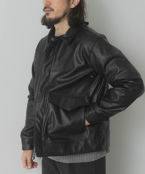 ITEMS URBANRESEARCH（アイテムズ アーバンリサーチ）の「F.L. A-2 フライトジャケット（その他アウター・メンズ・BLK/OLV/D.BRN・M/L）」の9枚目の写真