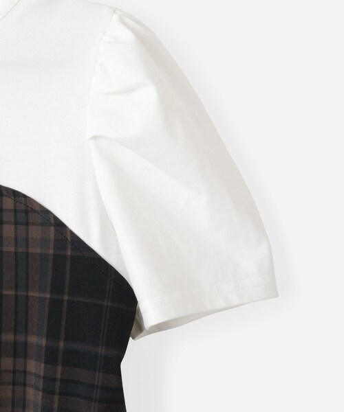 ROPE' PICNIC（ロペピクニック）の「【KIDS/キッズ】ドッキングチェックワンピース/リンクコーデ（ワンピース・キッズ・ブラック系/ネイビー系・L/M/S）」の11枚目の写真