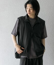 SENSE OF PLACE by URBAN RESEARCH | 『イージーケア/セットアップ対応』リネンライクスタンドカラーWジップベスト(ベスト)