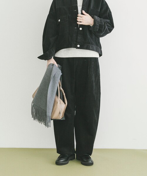 ITEMS URBANRESEARCH(アイテムズ アーバンリサーチ)の「コーデュロイバレルパンツ(その他パンツ・レディース・BLK/BEG/CHERRY・FREE)」の10枚目の写真