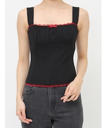 jouetie | ドッキングフリルカットキャミソール(キャミソール)