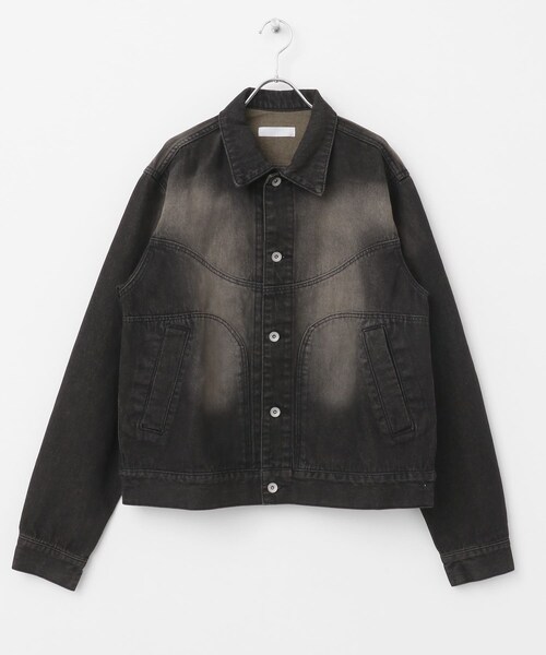 SENSE OF PLACE by URBAN RESEARCH(センスオブプレイスバイアーバンリサーチ)の「『ユニセックス』『セットアップ対応』ヴィンテージライクデニムブルゾン(デニムジャケット・メンズ・D.INDIGO/BLACK・M/L)」の12枚目の写真