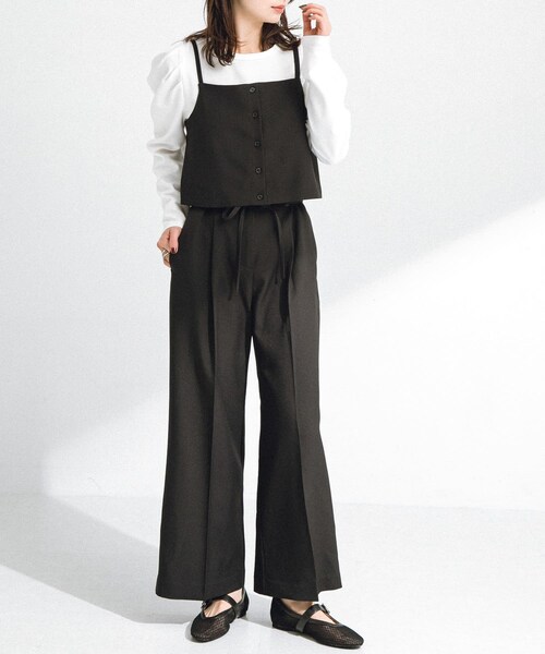 URBAN RESEARCH Sonny Label（アーバンリサーチサニーレーベル）の「メッシュストラップフラットシューズ（その他シューズ・レディース・ブラック/オフ・S/M/L）」の16枚目の写真