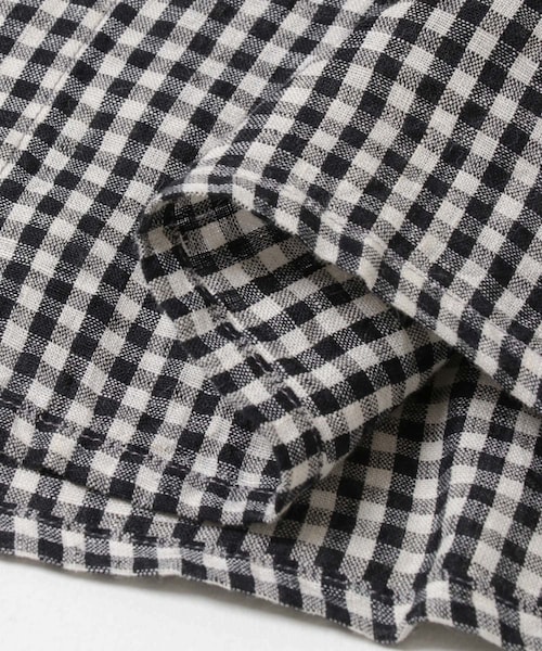 かぐれ(カグレ)の「SOIL GINGHAM CHECK SHORT-SLEEVE DRESS(ワンピース・レディース・BLACK・2)」の17枚目の写真