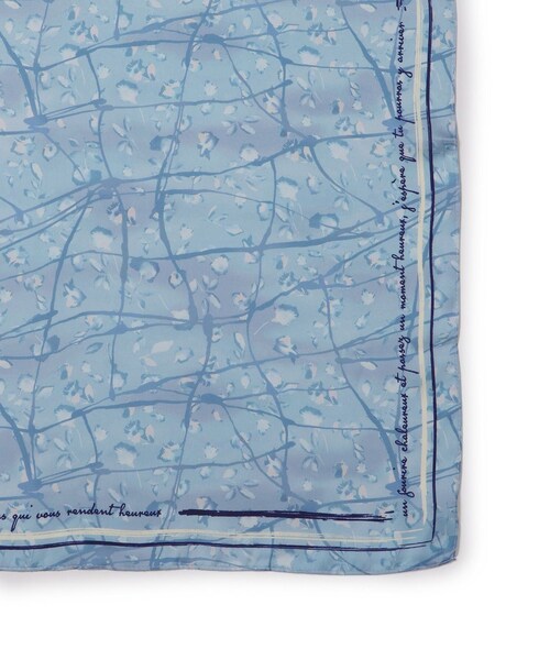 ROPE' PICNIC（ロペピクニック）の「【YOKU MOKU/ヨックモック×ROPE' PICNIC】フラワーグラデーションスカーフ（バンダナ/スカーフ・レディース・キナリ/ブルー系・F）」の18枚目の写真