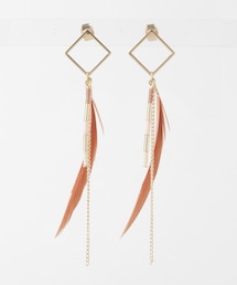 URBAN RESEARCH Sonny Label | フェザー×ビーズピアス(ピアス（両耳用）)