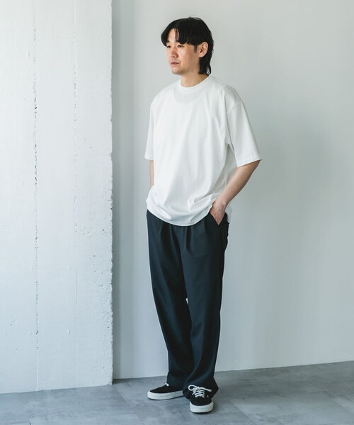URBAN RESEARCH DOORS(アーバンリサーチドアーズ)の「『UR TECH』サマシェア クルーネックTシャツ(Tシャツ/カットソー・メンズ・WHITE/L.BLUE/BLACK×GRY/BLACK・M/L/XL)」の20枚目の写真