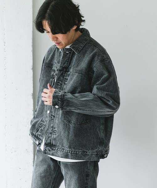 URBAN RESEARCH DOORS（アーバンリサーチドアーズ）の「USED 13.3oz デニムジャケット（デニムジャケット・メンズ・INDIGOUSED/BLACK USED・M/L）」の19枚目の写真